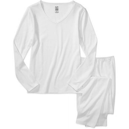 Fruit of the Loom - Women's Warmwear Thermal Tee and Pants Set