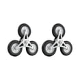 thumbnail image 4 of yuksok 2 Pcs Roues d'Escalier de Remplacement Polyvalentes Pliables pour Chariot 22,5 cm Noir, 4 of 9