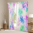 thumbnail image 3 of Erosebridal Watercolor Tie Dye Curtains Pack of 2 (42x84 Each),Colorful Spiral Curtains Blackout For Girls Teens, 3 of 7