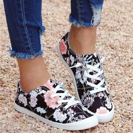 

Herrnalise Women s Slip On Shoes Lace Up Comfort Fashion Comfortable For Walking Sneakers Slip On Shoes Shoes on Clearance Women