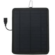 Arealer 5.3W Solar Panel Monocrystalline Silicon Solar Cell with USB Poat DIY Waterproof Camping PortableSolar Panel Compatible forBank Mobile Phone