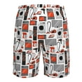thumbnail image 6 of Kdxio Modern Life Pattern Mens Casual Shorts - Drawstring Summer Beach Sports Shorts for Men, 6 of 9
