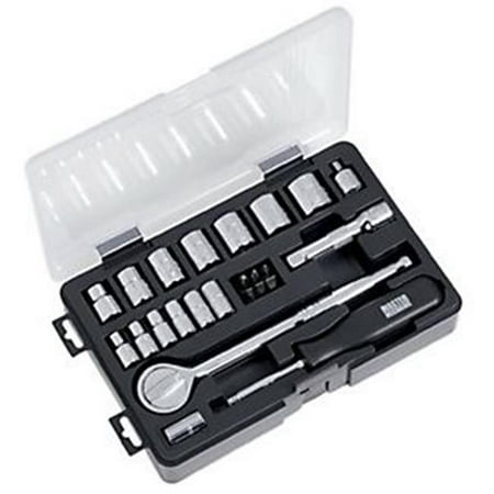 

24-Pc. SAE Socket Set 1/4 & 3/8-In. Drive