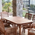 thumbnail image 3 of 7-Piece Acacia Solid Wood Outdoor Patio Dining Set with Cushions - Brown, 3 of 10