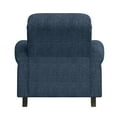 thumbnail image 5 of Homesvale Cari Push Back Recliner Chair with Nailhead Trim, Denim Blue Polyester Fabric, Living Room Recliner, 5 of 7
