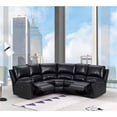 thumbnail image 6 of Titan Furnishings Transitional Faux Leather Power Reclining Sectional in Black, 6 of 7
