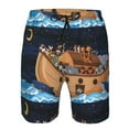 thumbnail image 4 of Naloa Ocean Scene with Noah's Ark Men's Beach Shorts, Surfing shorts, Swim trunks, Quick Dry Swim Trunks for Surfing Beach Fun - 3X-Large, 4 of 9