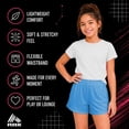 thumbnail image 6 of RBX Girls Athletic Shorts - Active Performance Mesh Jersey Gym Shorts Activewear for Outdoor Play, 6 of 7