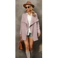 thumbnail image 3 of CoCopeaunts Women's Open Front Cardigan Sweater Elegant Lable Collar Long Sleeve Knit Lightweight Outwear Coat with Pockets, 3 of 5