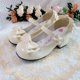 thumbnail image 1 of Zapatos de tacón medio estilo Lolita con punta redonda y lazo para mujer, sandalias de PU a la moda para fiesta, 1 of 6