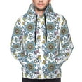 thumbnail image 4 of Hoodies for Men - Flowers and Butterflies Long Sleeve Comfrt Men'S Fashion Hoodies & Sweatshirts, Sweatshirts for Men Hoodies Pullover Clothing Clothes with Pouch, 4 of 7