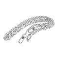 thumbnail image 1 of Correa de cadena metálica para mujer con hebillas, accesorios de repuesto para bolso de mano, bandolera o cartera, color plata., 1 of 7