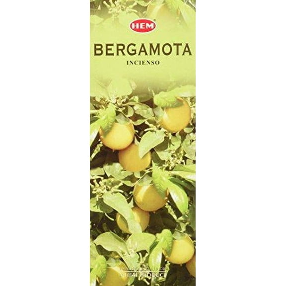 Bergamot - Box of Six 20 Stick Tubes, 120 Sticks Total - HEM Incense