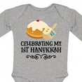 thumbnail image 4 of Inktastic 1st Hanukkah Childs Dreidel Boys or Girls Long Sleeve Baby Bodysuit, 4 of 5