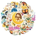 thumbnail image 2 of 35pcs-70pcs Religious Stickers Christian Cross Stickers Biblical Stationery for Laptops Suitcases Notebooks, 2 of 9