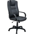 thumbnail image 3 of Famous Brand 921394 High Back Executive Breathable Leather Chair Black, 3 of 4