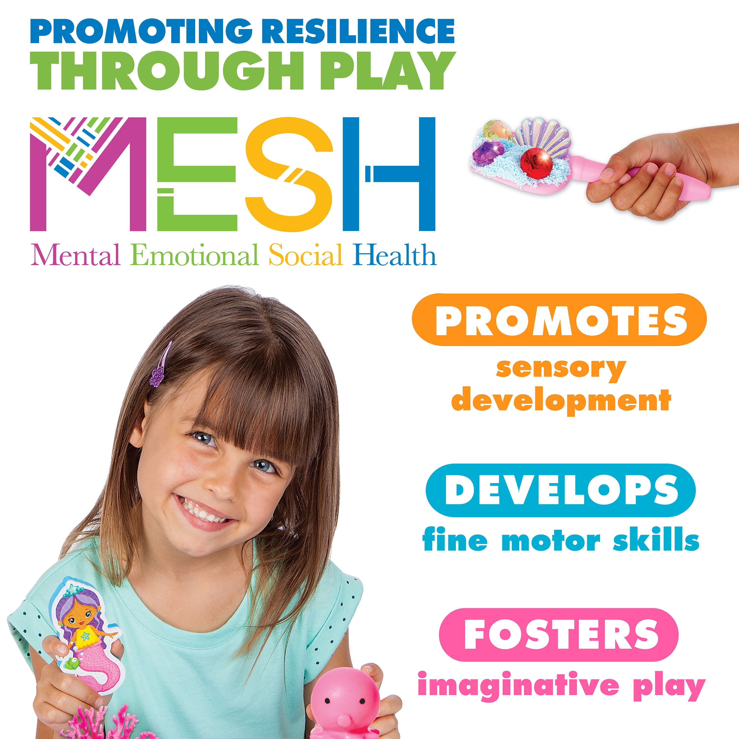 Creativity for Kids Sensory Bin: Mermaid, Spring Crafts - Sensory Toys and Crafts for Toddlers
