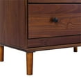 thumbnail image 6 of Bowery Hill Modern 40"H Solid Wood Bedroom Dresser with 4-Drawers in Walnut, 6 of 18