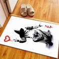thumbnail image 6 of Entry Rug, Banksy Graffiti Rug, Runner Rug, Thin Rugs, Modern Rug, Area Rug, Abstract Rug, Modern Rugs, Banksy Love Money Rugs, Corridor Rug, 2.6'x4' - 80x120 cm, 6 of 8