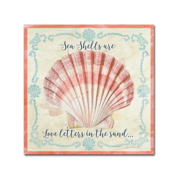 Trademark Fine Art 'Sea Shells 1' Canvas Art by Jean Plout