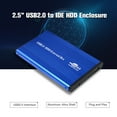 thumbnail image 3 of Hard Drive Enclosure, USB2.0 to IDE Disk Case Hdd Enclosure Docking Station with 2.5 HDD for Desktop PC Computer Portable Box Aluminum Alloy Silver Not Inclube Disk, 3 of 6