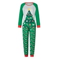 thumbnail image 3 of Inevnen Family Matching Christmas Pajamas SetRomper/Christmas Tree Pattern Tops + Pants, 3 of 6