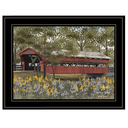 Trendy Decor 4U TrendyDecor4U Farmhouse "Pottersburg Bridge" Framed Print Wall Art by Billy Jacobs