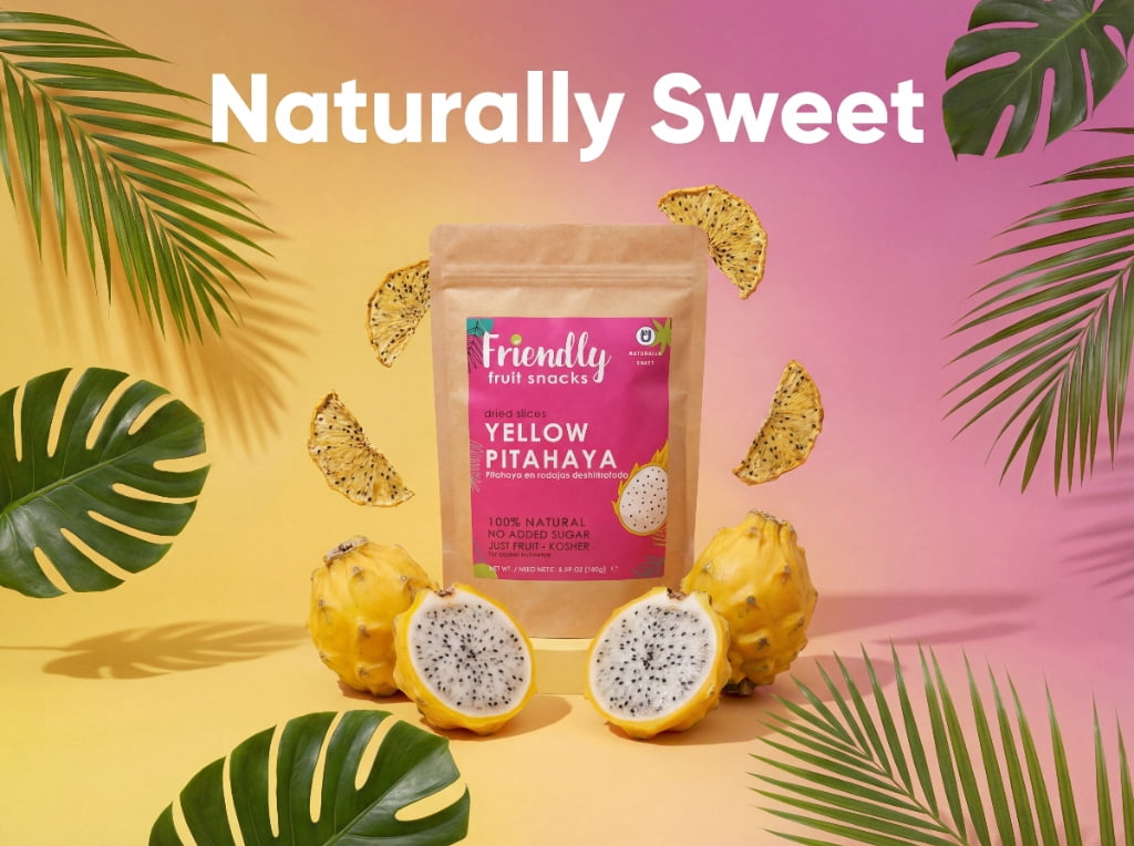 Friendly Organic Foods Dried Dragon Fruit - Pitahaya, 5.29 Oz, Healthy Snack