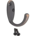 thumbnail image 3 of Single Robe Hook, 1-15/16" High, 1-5/8" Projection, Vintage Bronze by Stone Harbor Hardware, 3 of 3