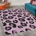thumbnail image 2 of Animal Decorative Rug, Leopard Animal Skin Pattern in Abstract Style Wild Safari Jungle Theme, Quality Carpet for Bedroom Dorm and Living Room, 6 Sizes, Pale Lilac, by Ambesonne, 2 of 4