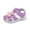 Purple, variant on enyan Toddler Girl Summer Sandals Girls Jelly Sandals Summer Breathable Waterproof Fisherman Shoes For Girl Closed Toe Beach Flat-Sandals For Toddler Little Kid Big Kids,White,Size 5.5