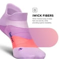 thumbnail image 6 of Feetures Elite Ultra Light Cushion Ankle Socks - Sport Sock with Targeted Compression - Orchid Sunset, M (1 Pair), 6 of 7