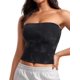 thumbnail image 1 of Top Tubo Doble Capa Butterluxe CRZ YOGA Negro, 1 of 6