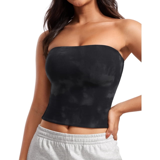 Top Tubo Doble Capa Butterluxe CRZ YOGA Negro