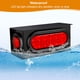 thumbnail image 3 of Kit de cajas de luces para remolque RUNHWEE con 6 luces traseras ovaladas rojas de 10 LED, 3 of 6