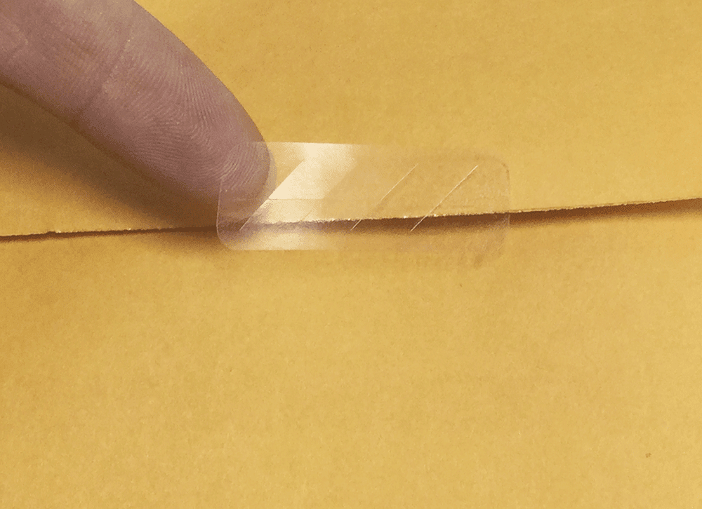 Ultra Clear Tamper Resistant Labels Small 1/2 x 1 1/2 Inch Rectangle