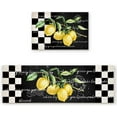 thumbnail image 2 of Lemon Kitchen Rugs, Kitchen Mats for Floor, Lemon Black White Buffalo Plaid Kitchen Rug, Kitchen Organization Non-Slip Kitchen Mat, Anti-Fatigue Mat Kitchen Floor Mats, Lemon Kitchen Decor Runner Rug, 2 of 6