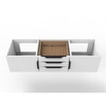 thumbnail image 2 of Alpine 60" Wood Floating Vanity Base in White with Black Handles, 2 of 5