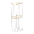 thumbnail image 4 of Sorbus 4-Pack Extra Tall Rectangle Food Storage Containers with Lids, Clear, Stackable, 4 of 8