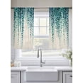 thumbnail image 5 of Blue Eucalyptus Leaves Sheer Curtains 2 Panels Set Summer Watercolor Plants Linen Sheer Window Curtains Light Filtering Rod Pocket Voile Drapes for Bedroom Living Room 52"x54", 5 of 8