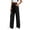 Black, variant on Womens Pants Casual Elastic High Waisted Ruched Pants Straight Leg Drawstring Loose Trousers for Daily Wear,XXL,Pink