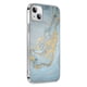 thumbnail image 2 of Funda para iPhone 13 y 14 ZERODAMAGE Sahara Mármol Azul Dorado, 2 of 6