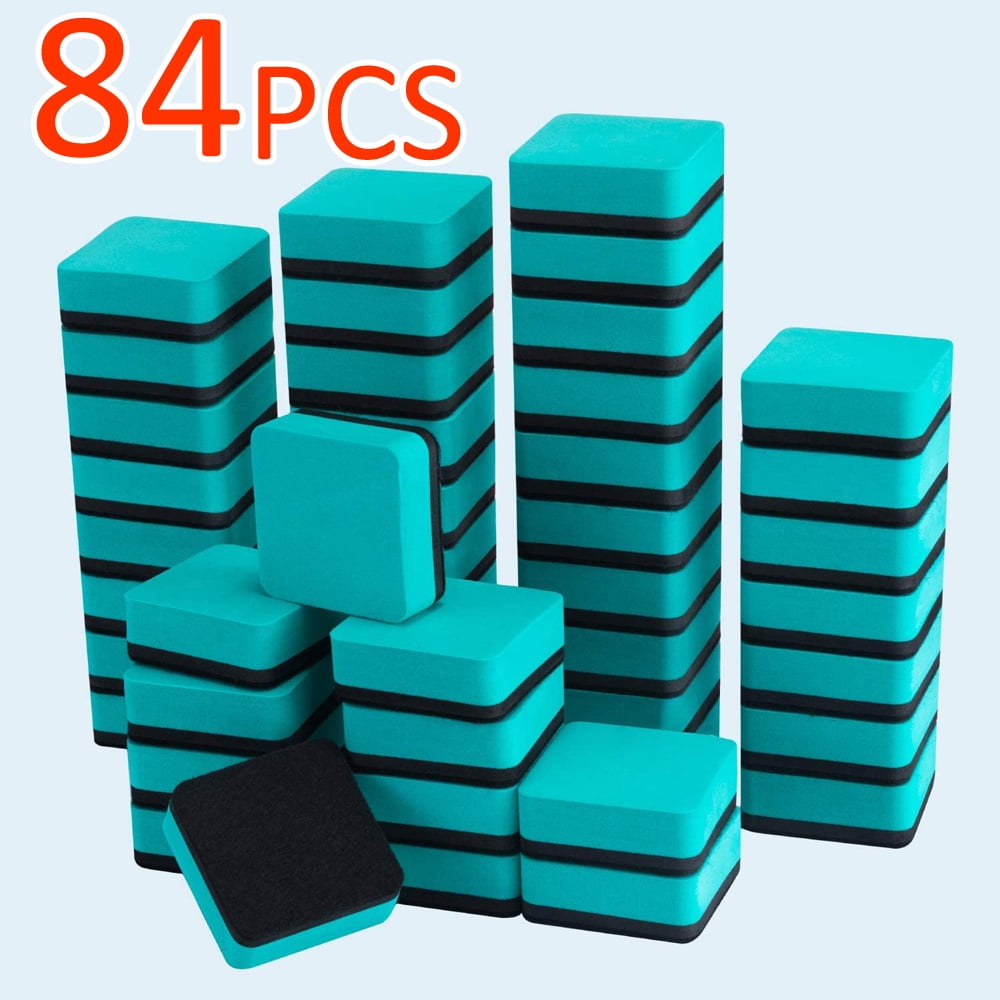 OBOSOE Dry Erase Erasers, 84 Pack Whiteboard Dry Eraser Chalkboard Cleansers for
