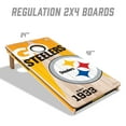 thumbnail image 4 of YouTheFan NFL Pittsburgh Steelers 2' x 4' Cornhole Game, 4 of 6