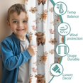 thumbnail image 3 of Blackout Kids Curtains,Flower and Highland Cow Childrens Insulated Curtains Set Of 2,Bedroom Essentials,Toddler Room Decor 42"x84"(106x213cm), 3 of 4