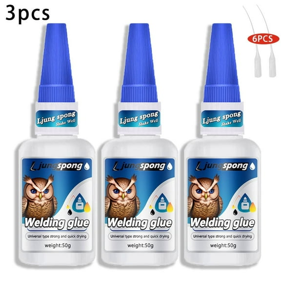 3pcs Industrial Welding Adhesive - Super Strong Bond for Metal Joints, Plastic Repairs & DIY Projects - Heat Resistant & Instant Drying Formula
