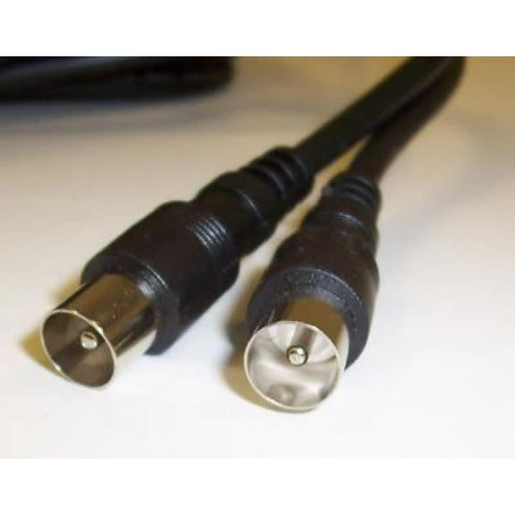 PRO SIGNAL - TV Aerial Lead, Coax Plug to Coax Plug, 2m Black