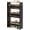 Black, variant on 4 Tier Slim Rolling Storage Cart w/Handle & Anti-Fall Guardrail | 5’’ W Utilize Narrow Gap, Smooth Mobility, Keep Essentials Handy, Kitchen/Beside Fridge/Between Washer & Dryer/Pantry Storage
