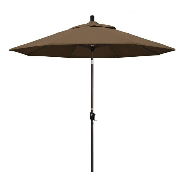 California Umbrella 9 ft. Aluminum Push Button Tilt Sunbrella Market Umbrella