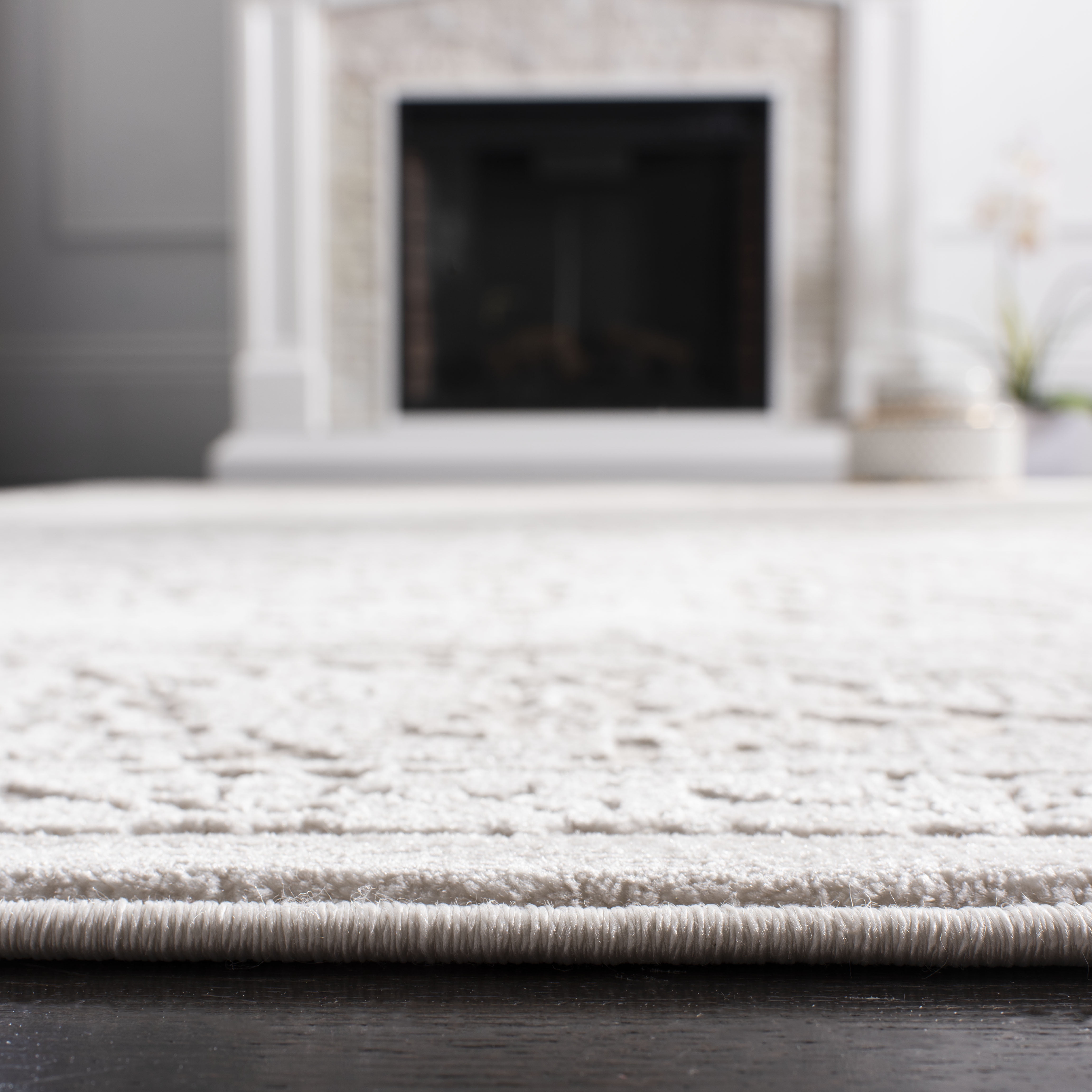 SAFAVIEH Reflection Dermot Traditional Area Rug, Cream/Ivory, 9' x 12'
